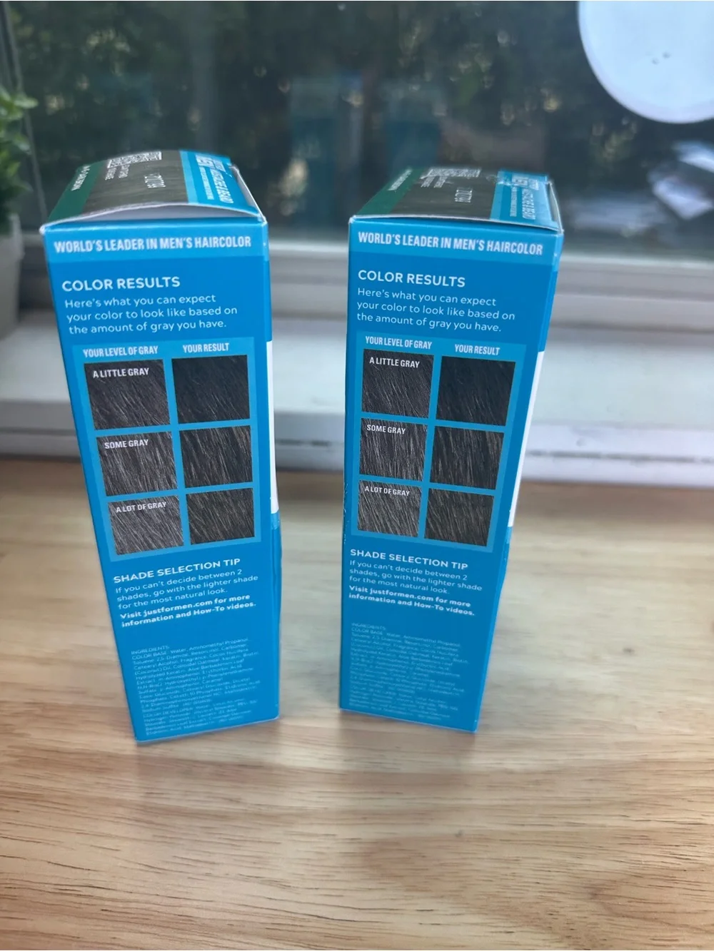 Just for men 2 boxes Mustache & Beard Color — Dark Brown